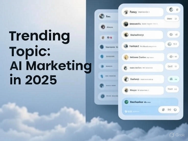 A split-screen visual showcasing a trending topic on Grok