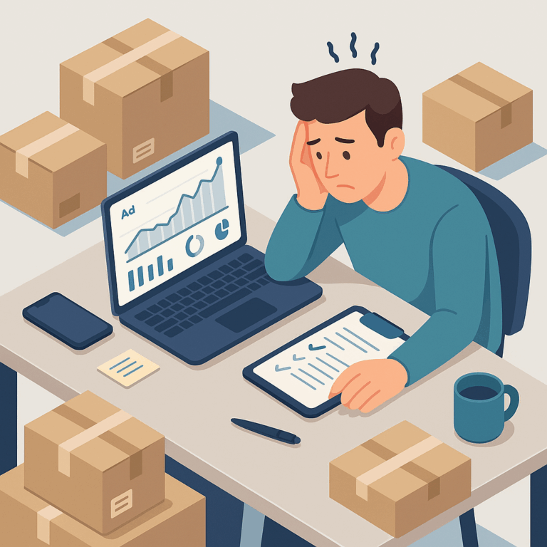 Founder overwhelmed by multichannel content and ad creation