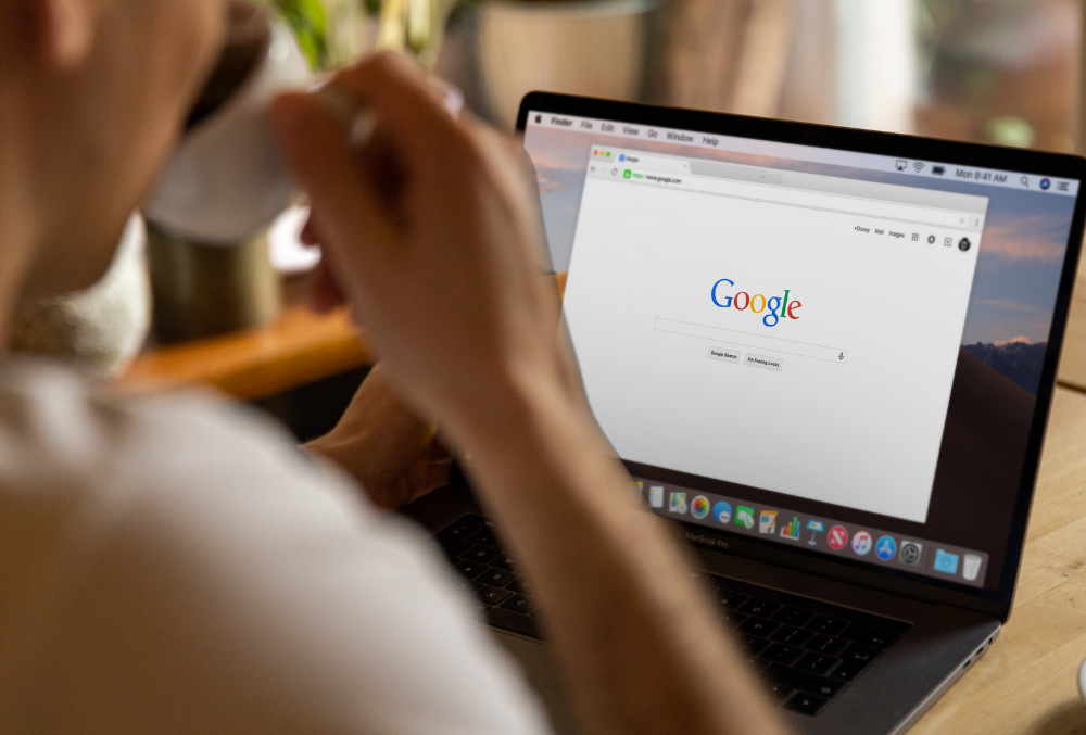 A person getting ready to perform a local search on their computer