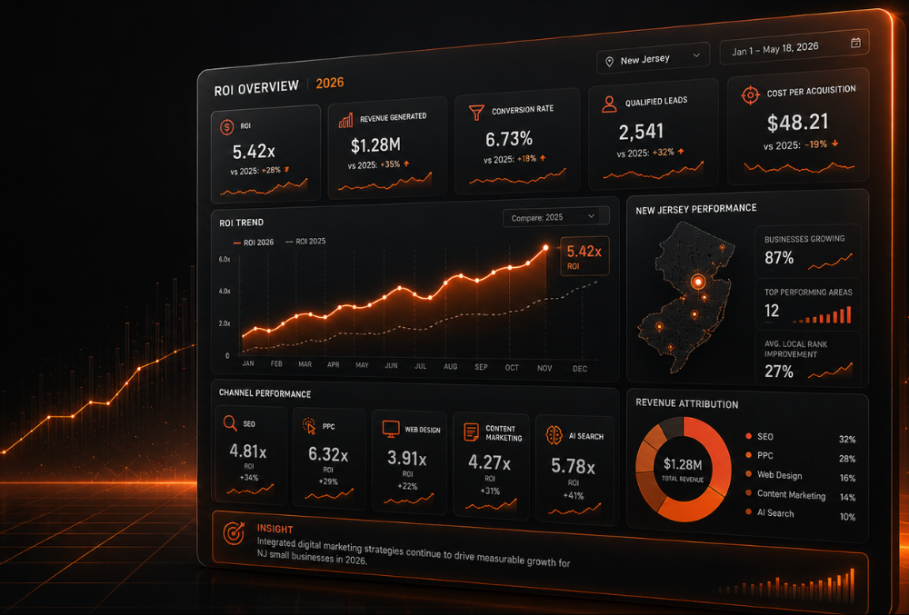 Digital Marketing ROI Benchmarks for NJ Small Businesses (2026)