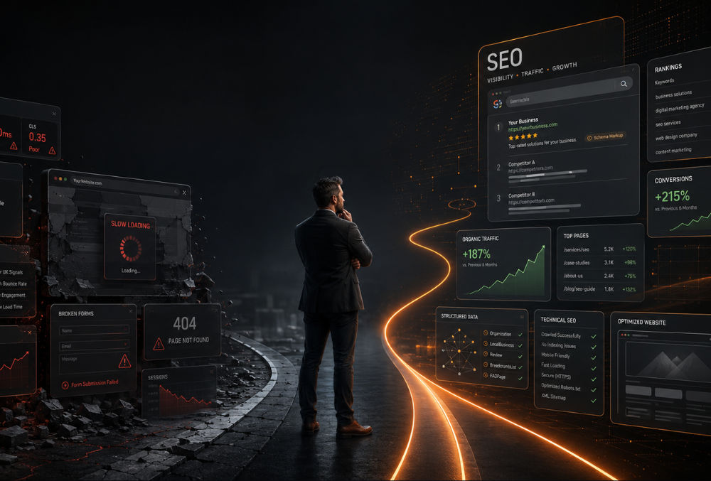 When Should a Business Invest in SEO vs Fix Its Website First?